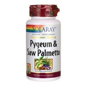 Solaray Pygeum e Saw Palmetto 60 Cápsulas Vegetarianas