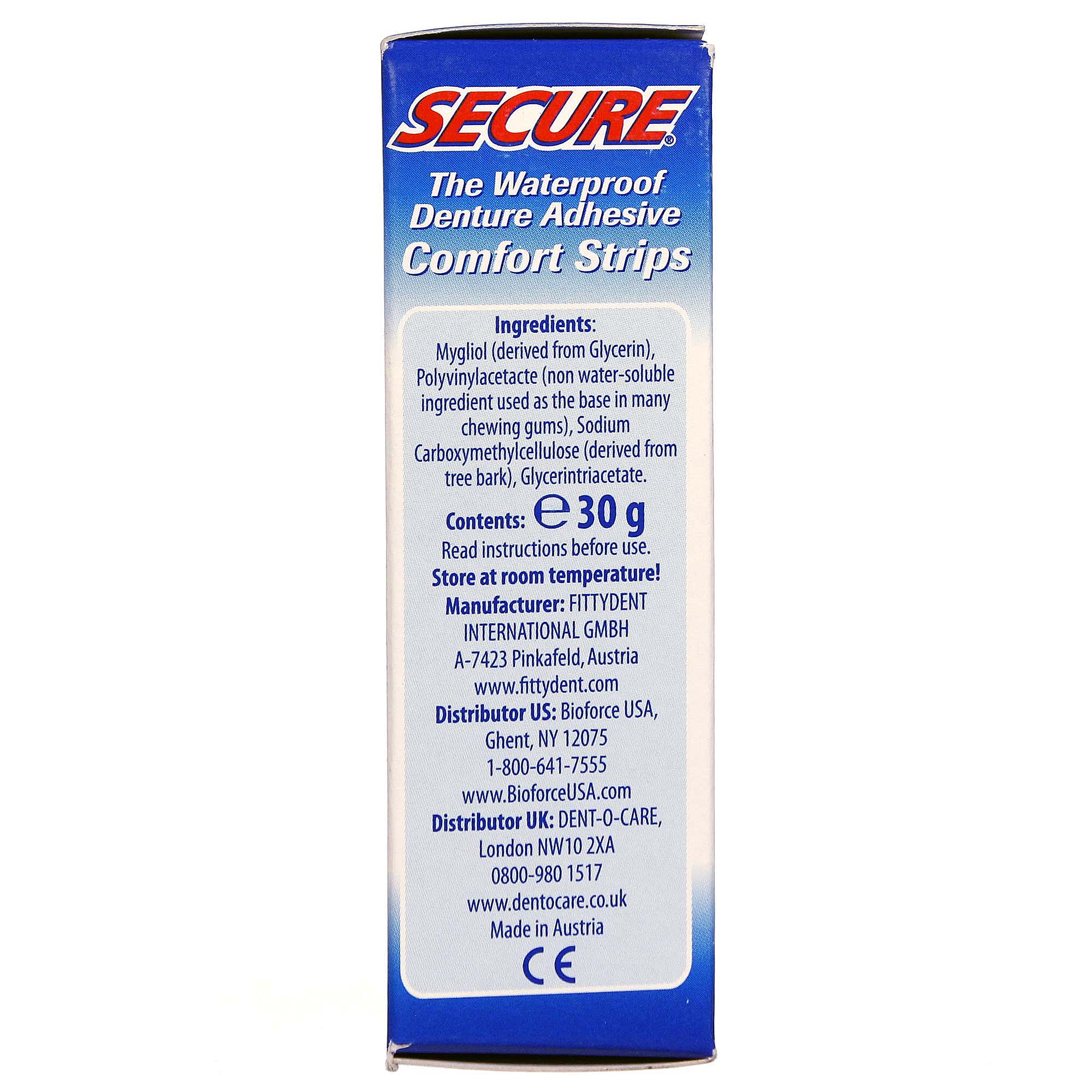 Secure® - Adesivos de dentadura a prova de água - 15 unidades (Tiras) - Imagem 2