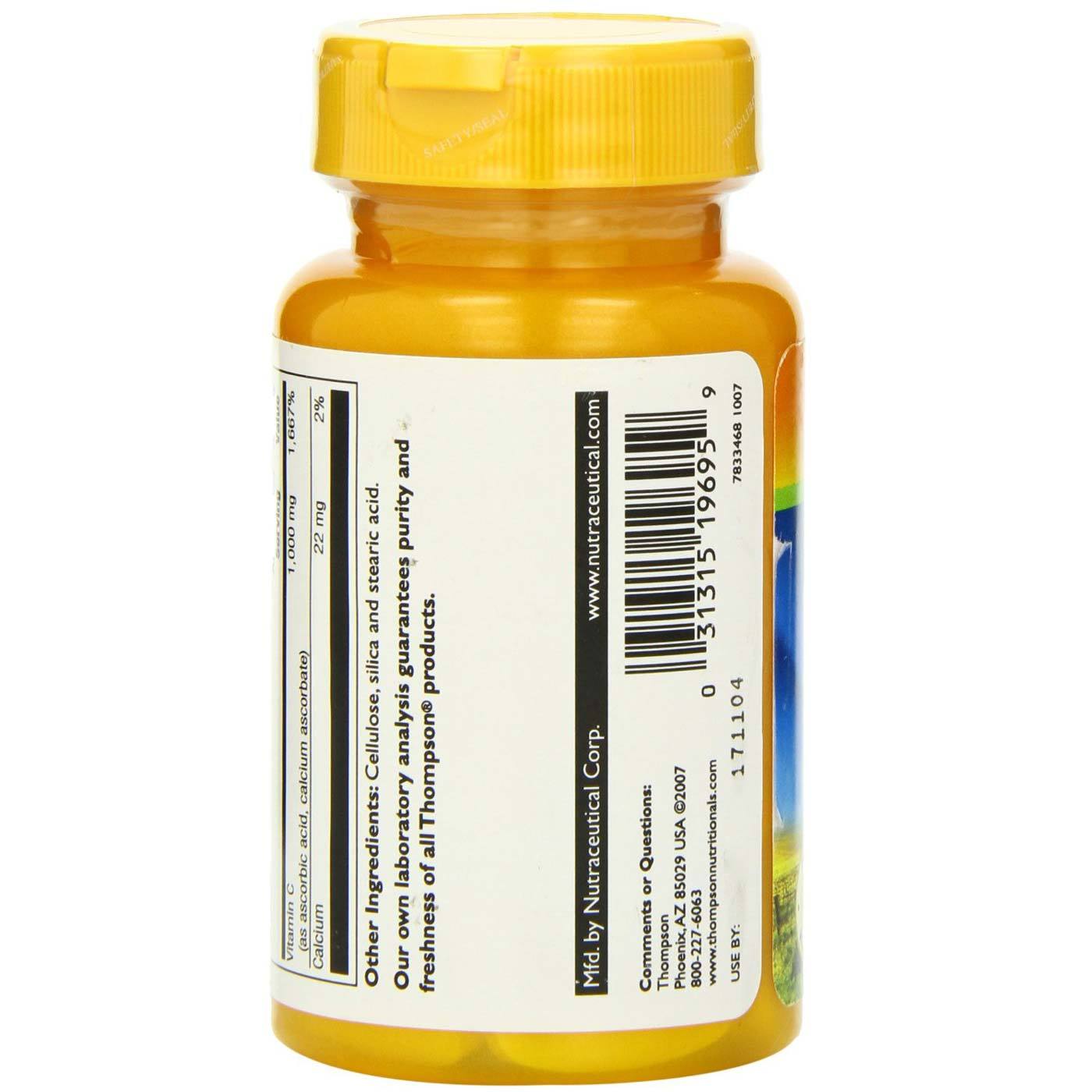 Thompson Vitamina C Tamponada (Buffered) 1000 mg - 30 Tabletes - Imagem 3