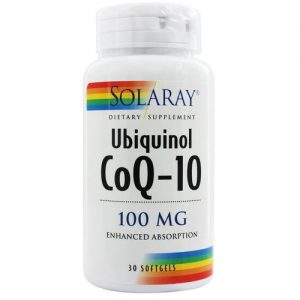 Solaray, Ubiquinol CoQ10 100mg - 30 Cápsulas em Gel