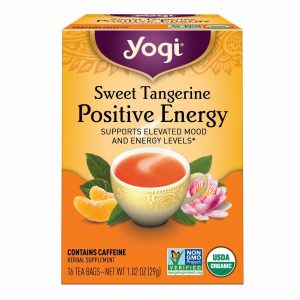 Yogi Tea Organic Teas, Chá Tangerina Doce, Energia Positiva - 16 Saquinhos de Chá