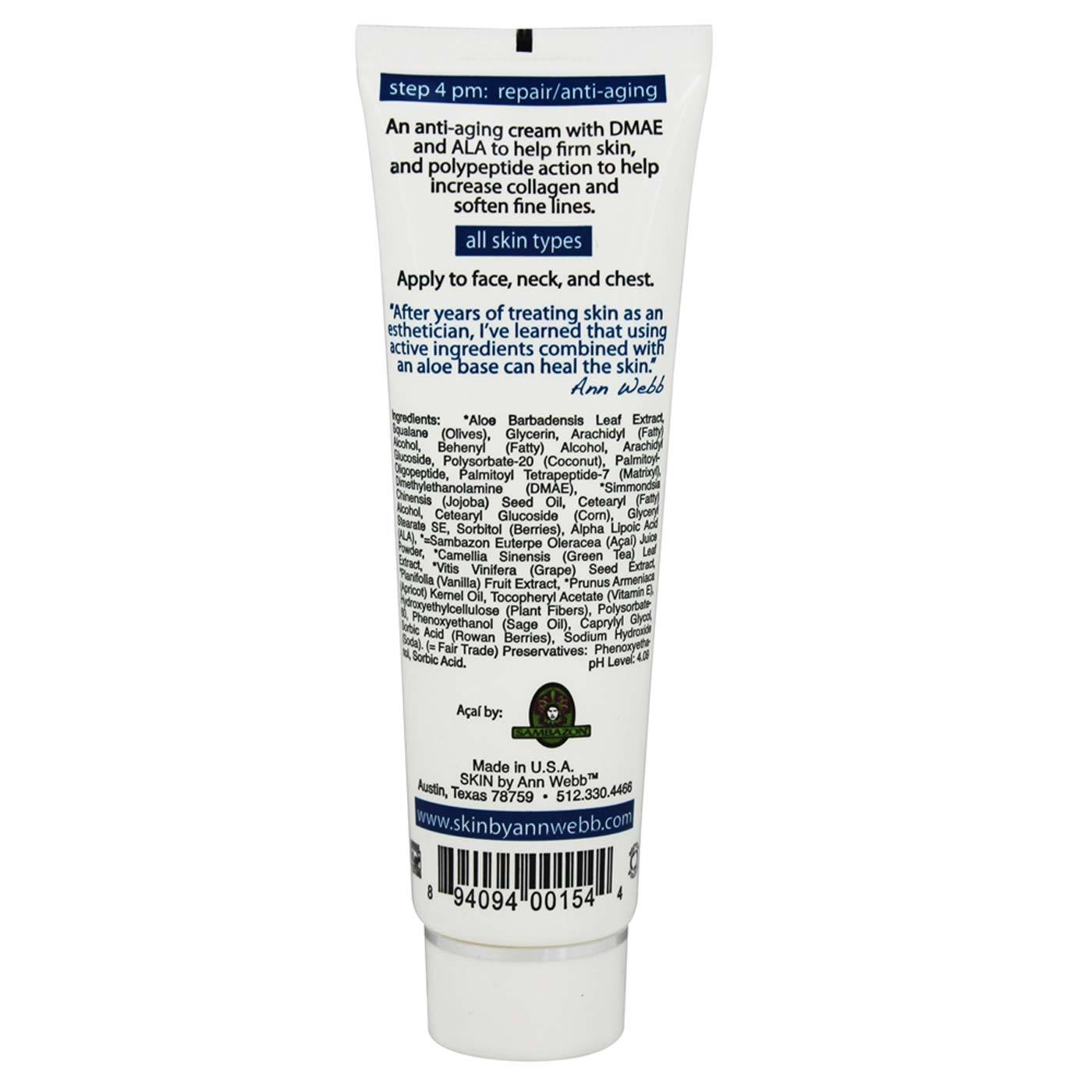 Skin by Ann Webb Vanilla Açaí Polypeptide Juventude Preservador Natural 1,7 onças - Imagem 2