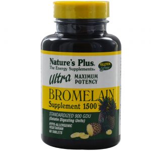Nature's Plus, Ultra Bromelaína 1500 mg - 60 Tabletes