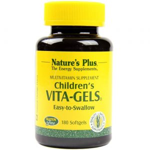 Nature's Plus, Multivitamínico Vita-Gel para Crianças - 180 Cápsulas em Gel