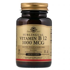Solgar, Vitamina B12 sublingual, 1.000 mcg, 250 pepitas