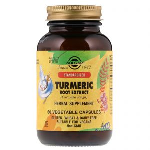 Solgar, Extrato de Raiz de Cúrcuma, 60 Cápsulas Vegetais