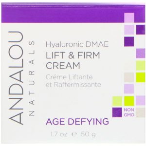 Andalou Naturals, Creme Lift & Firmeza, DMAE Hialurônico, 1,7 fl oz (50 ml)