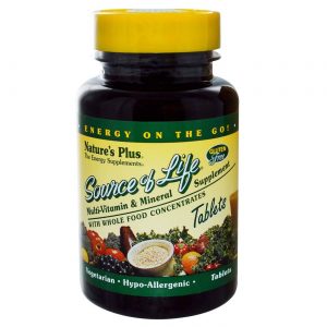Nature's Plus, Source of Life Multivitamínico e Minerais - 90 Tabletes