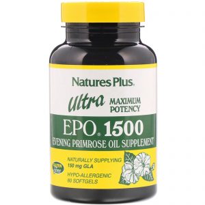 Nature's Plus, Ultra EPO 1500, Potência Máxima, 60 Cápsulas Gelatinosas