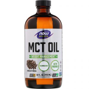 Now Foods, Sports, Óleo MCT, Moca de Chocolate, 16 fl oz (473 ml)