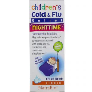 NatraBio, Children's Cold & Flu, Noturno, 30 ml (1 fl oz)