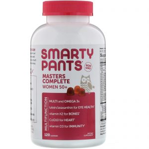 SmartyPants, Masters Complete Women 50+, 120 Gomas Mastigáveis