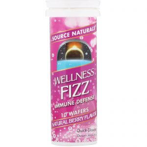 Source Naturals, Wellness Fizz, Sabor Natural de Frutas, 10 Pastilhas