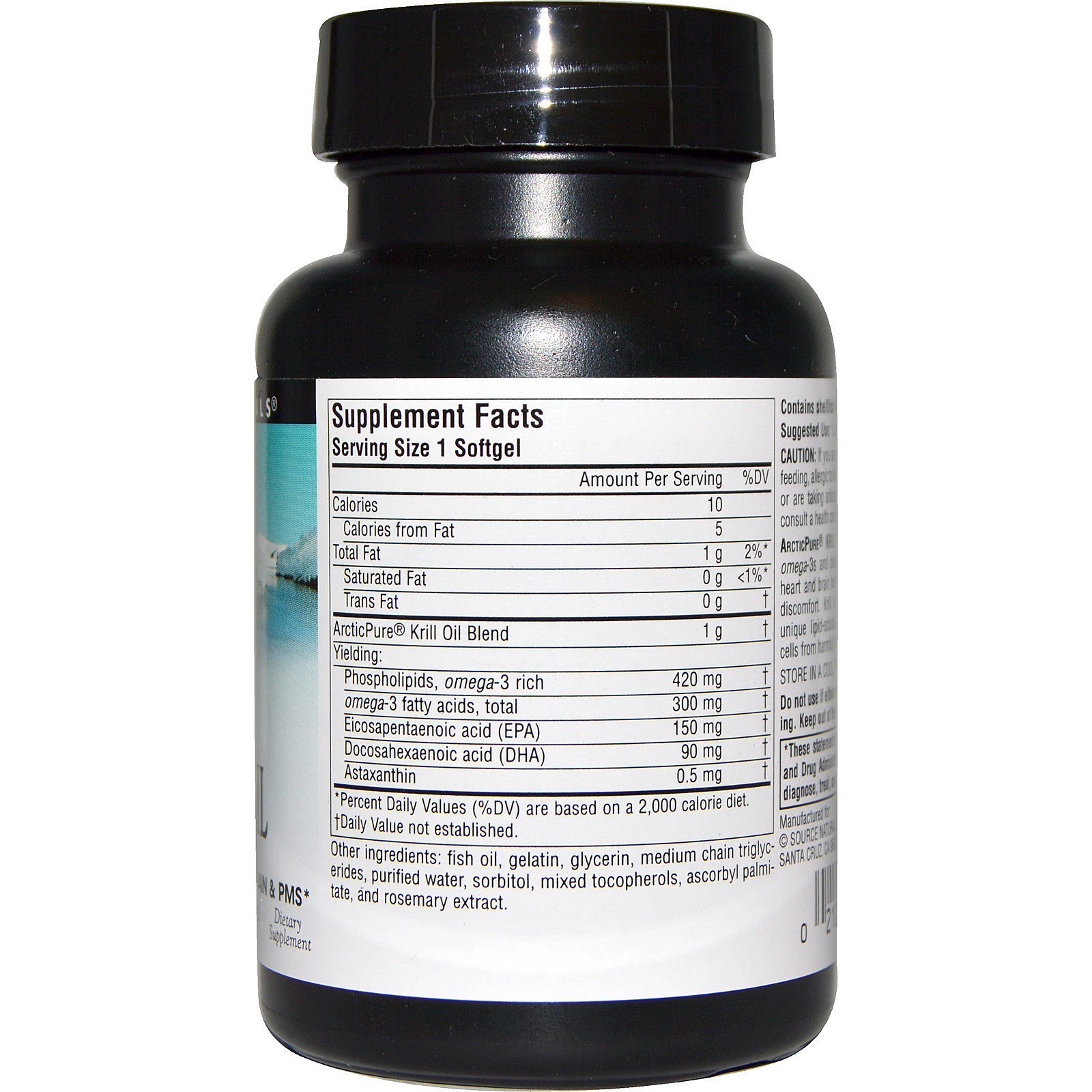 Source Naturals, ArcticPure, Óleo de Crustáceo, 1,000 mg, 30 Cápsulas em Gel - Imagem 2