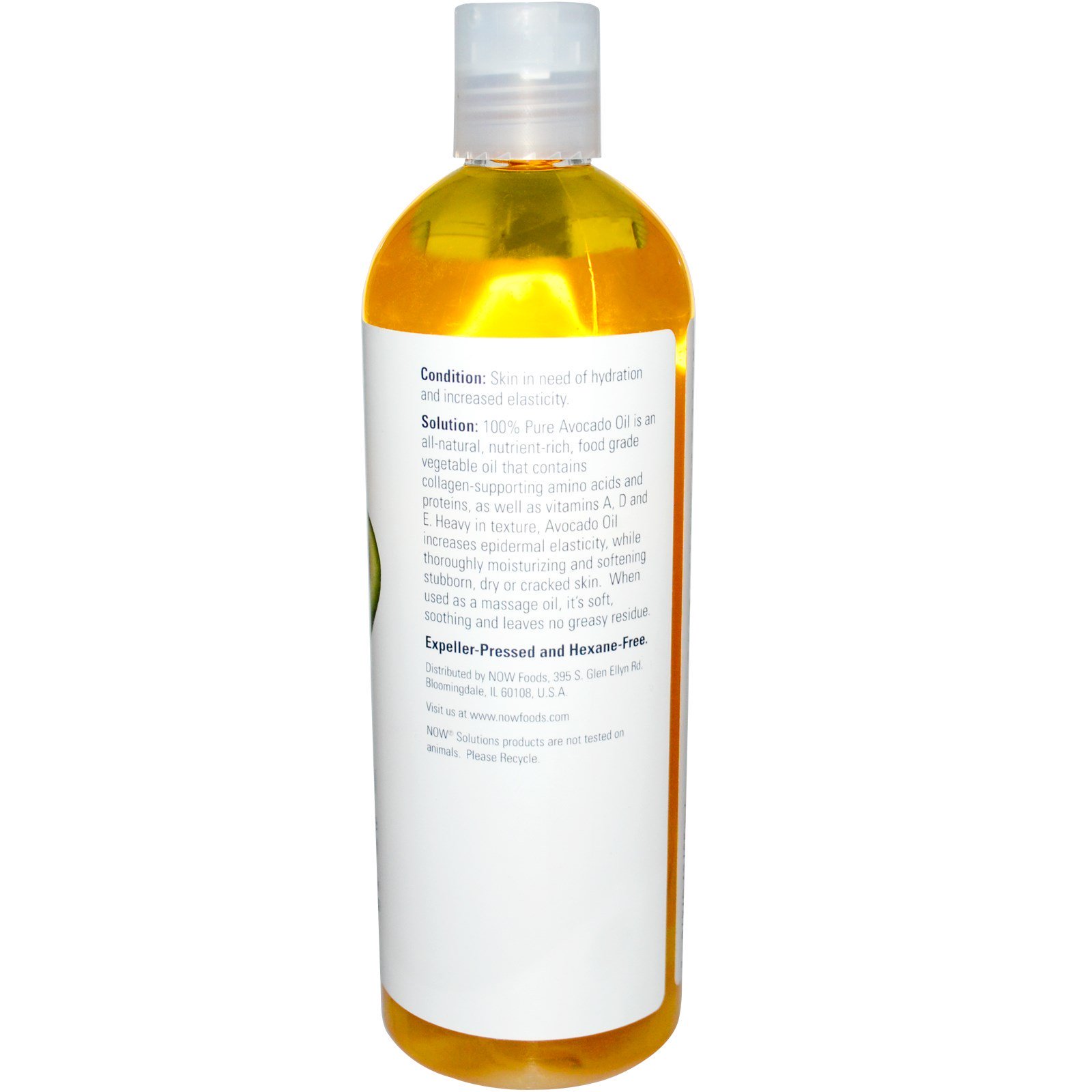 Now Foods, Soluções, Óleo de Abacate, 473 ml (16 fl oz) - Imagem 2