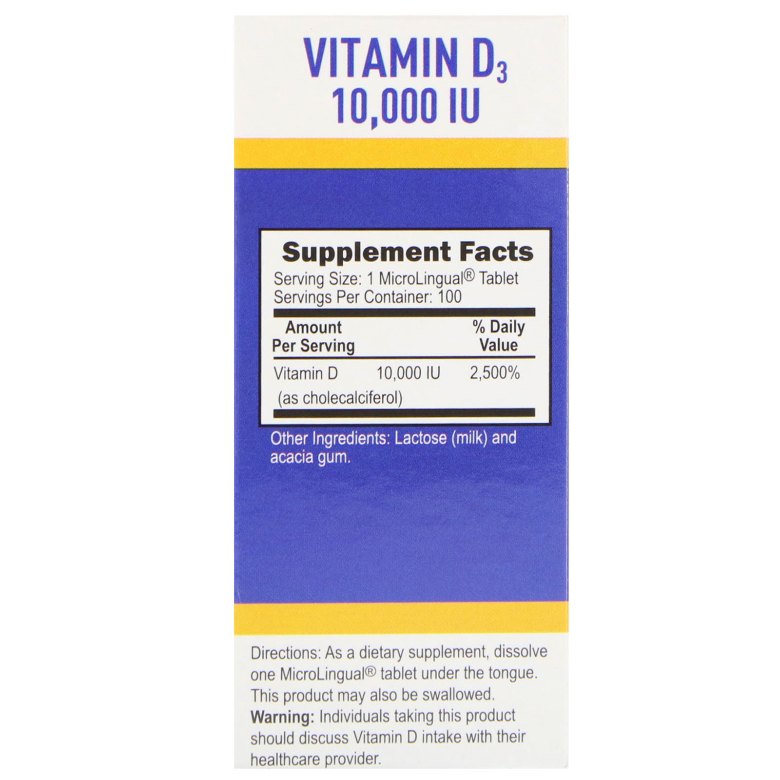 Superior Source, Extra Strength Vitamin D3, 10.000 UI, 100 Comprimidos de Dissolução Instantânea MicroLingual - Imagem 2
