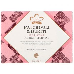 Nubian Heritage, Sabonete em Barra de Patchouli e Buriti, 141 g (5 oz)