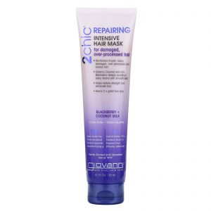 Giovanni, 2chic, Reparação, Máscara Capilar Intensiva, Amora e Leite de Coco, frasco de 5,1 oz (150 ml)