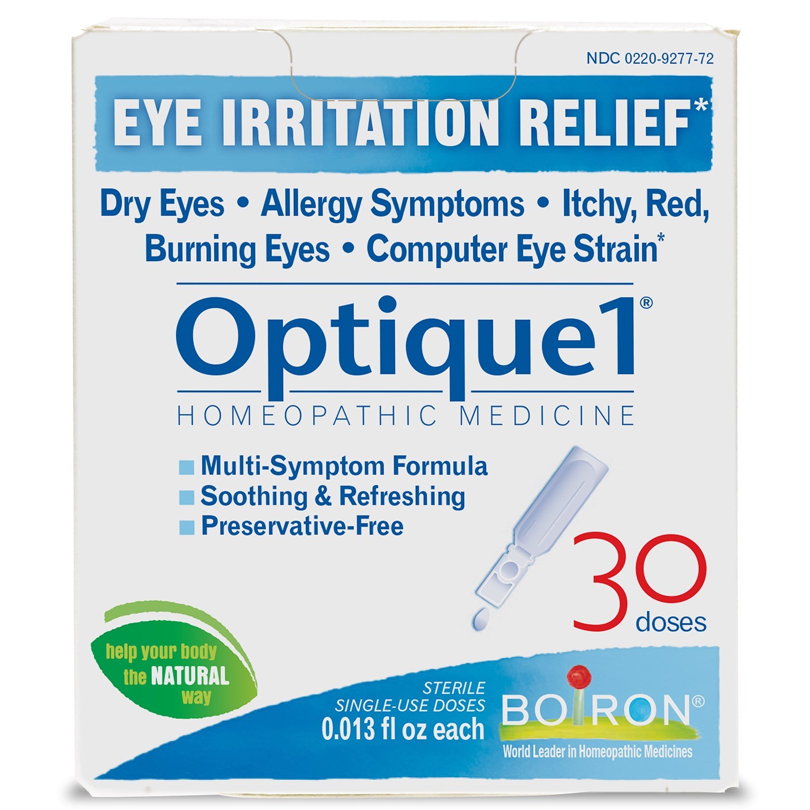 Boiron, Optique 1, Alívio da Irritação Ocular, 30 Doses, 0,013 fl oz Cada