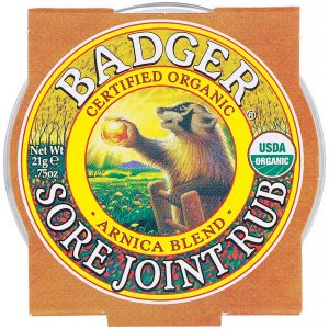 Badger Company, Óleo Para Juntas Doloridas, Mistura de Arnica, .75 oz (21 g)