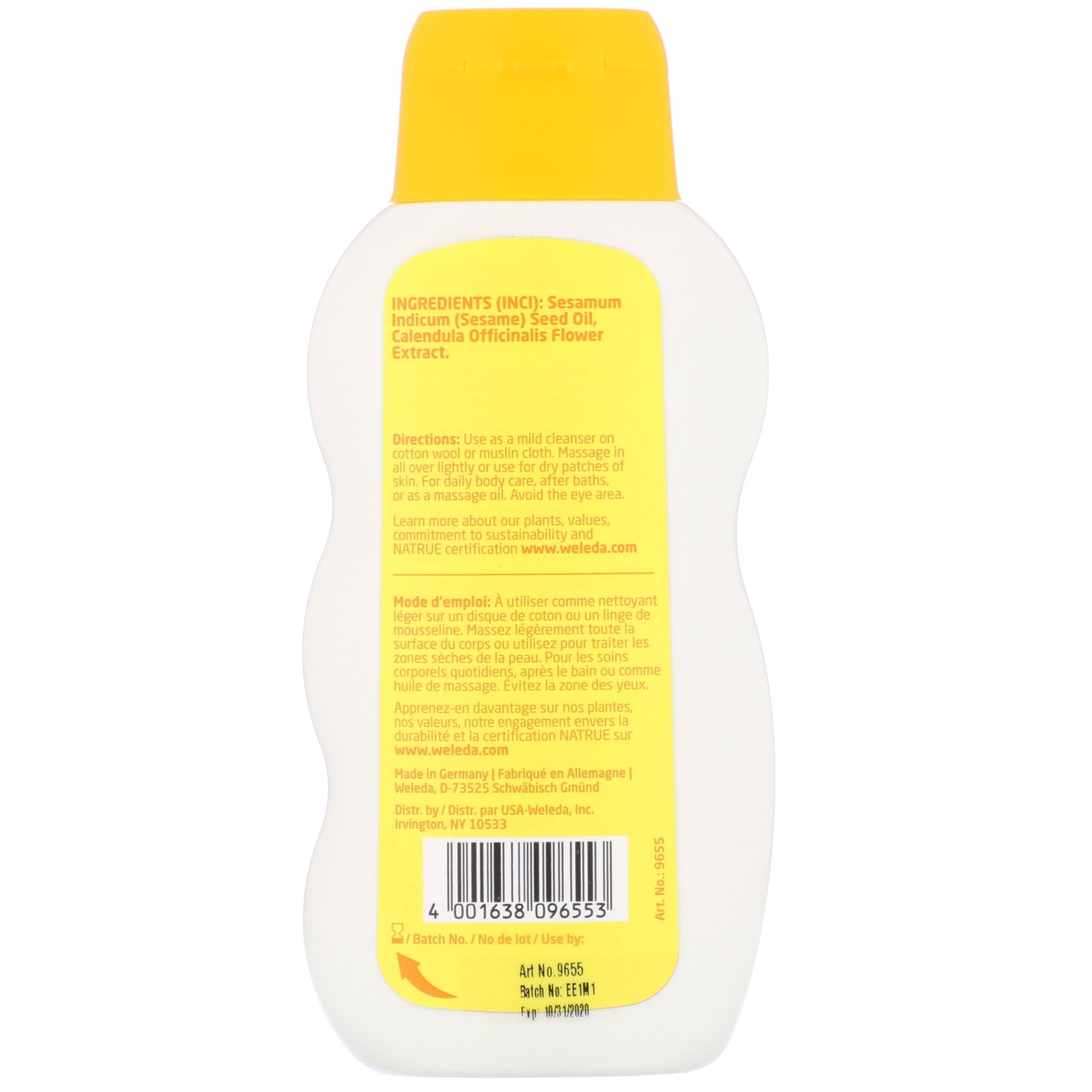 Weleda, Comforting Baby Oil, Calendula, 6.8 fl oz (200 ml) - Imagem 2