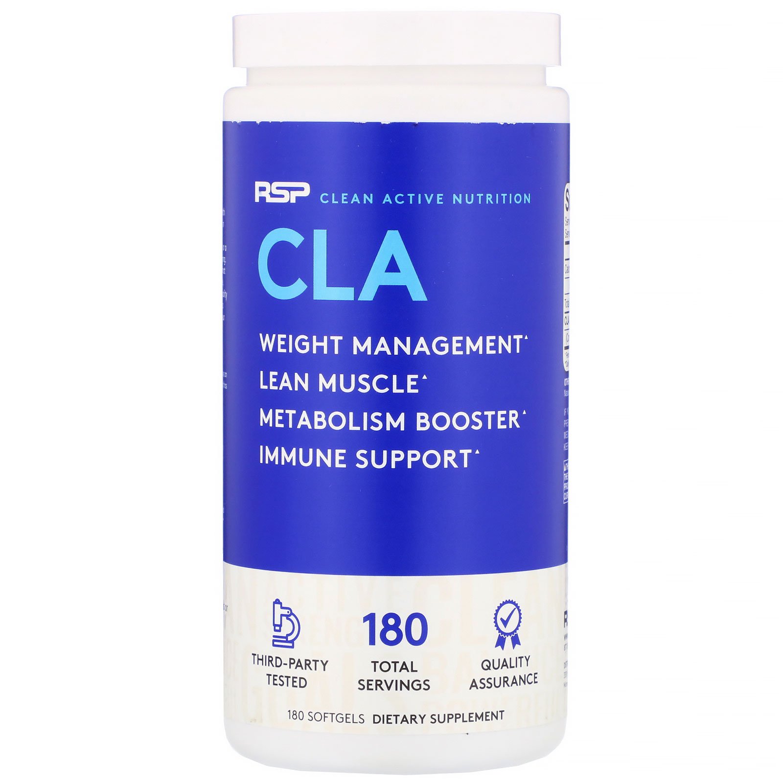 RSP Nutrition, CLA, 180 Cápsulas Softgel
