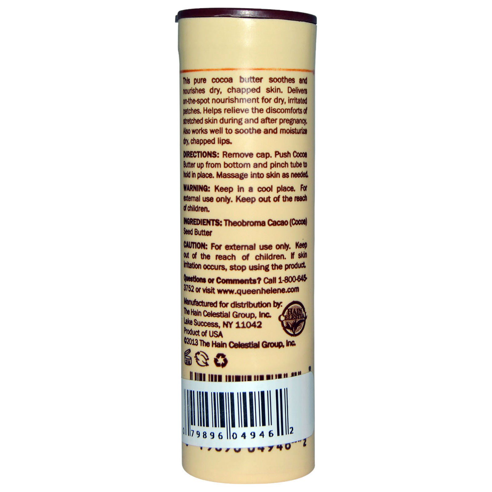 Queen Helene, 100% Manteiga de Cacau, Bastão, 1 oz (28 g) - Imagem 2