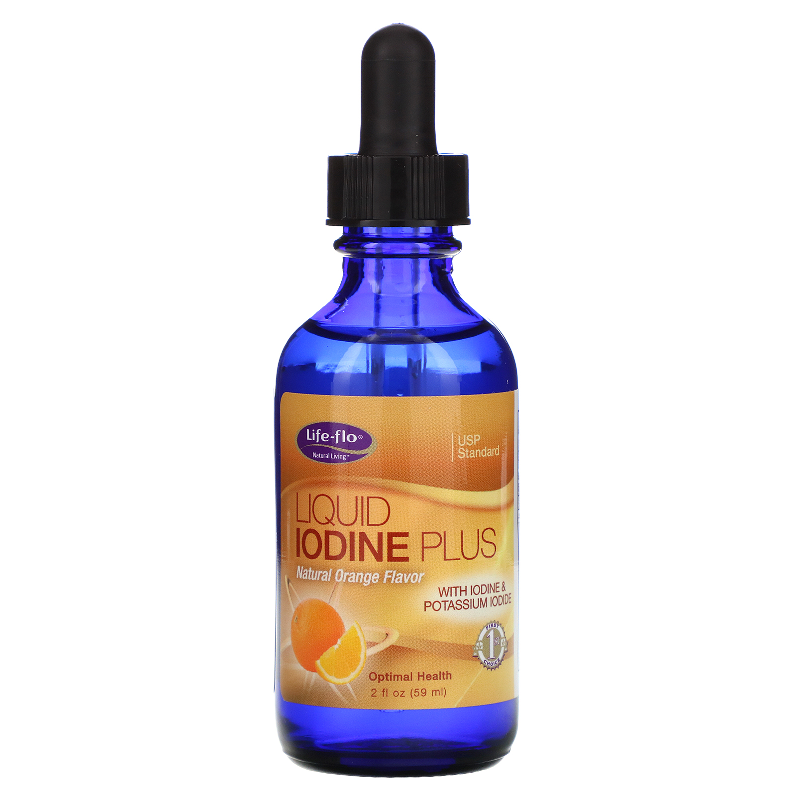 Life-flo, Liquid Iodine Plus, Sabor Natural de Laranja, 59 ml (2 fl oz) - Imagem 3