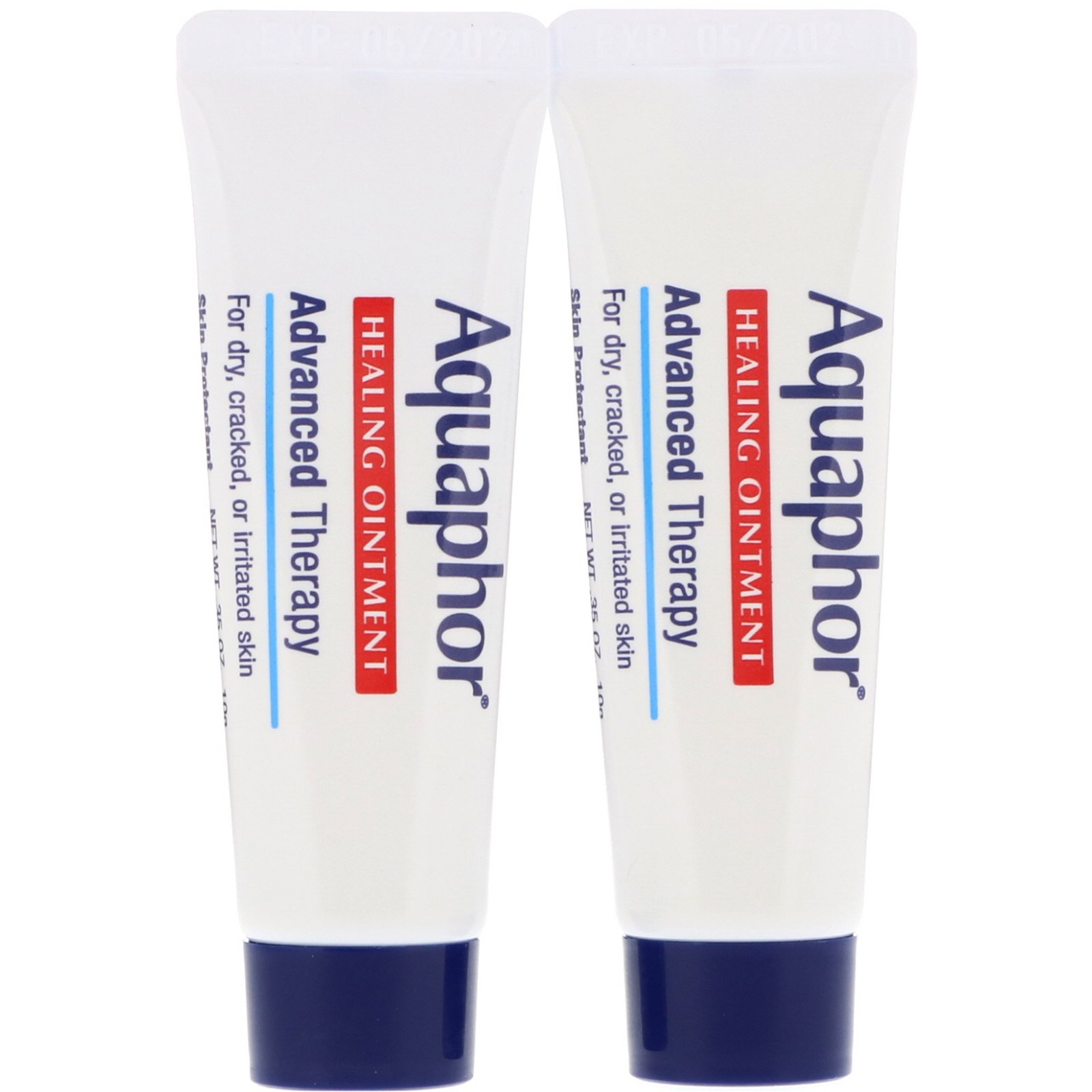 Aquaphor, Pomada Curativa, Protetor para a Pele, 2 Tubos, 0.35 oz (10g) Cada