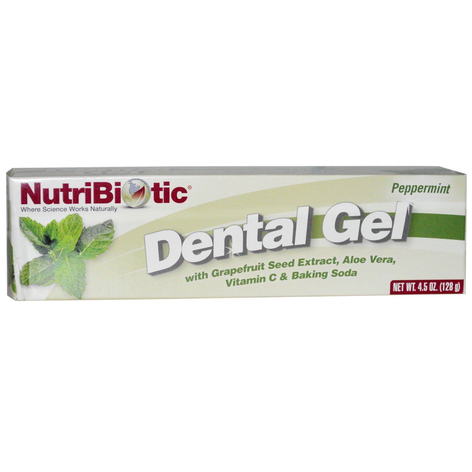 NutriBiotic, Creme Dental, Hortelã-pimenta, 4,5 oz (128 g)