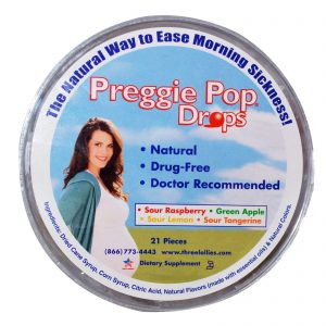 Three Lollies, Preggie Pop Drops, Frutas Ácidas, 21 Unidades