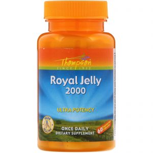 Thompson, Geleia Real, 2.000 mg, 60 Cápsulas Vegetais