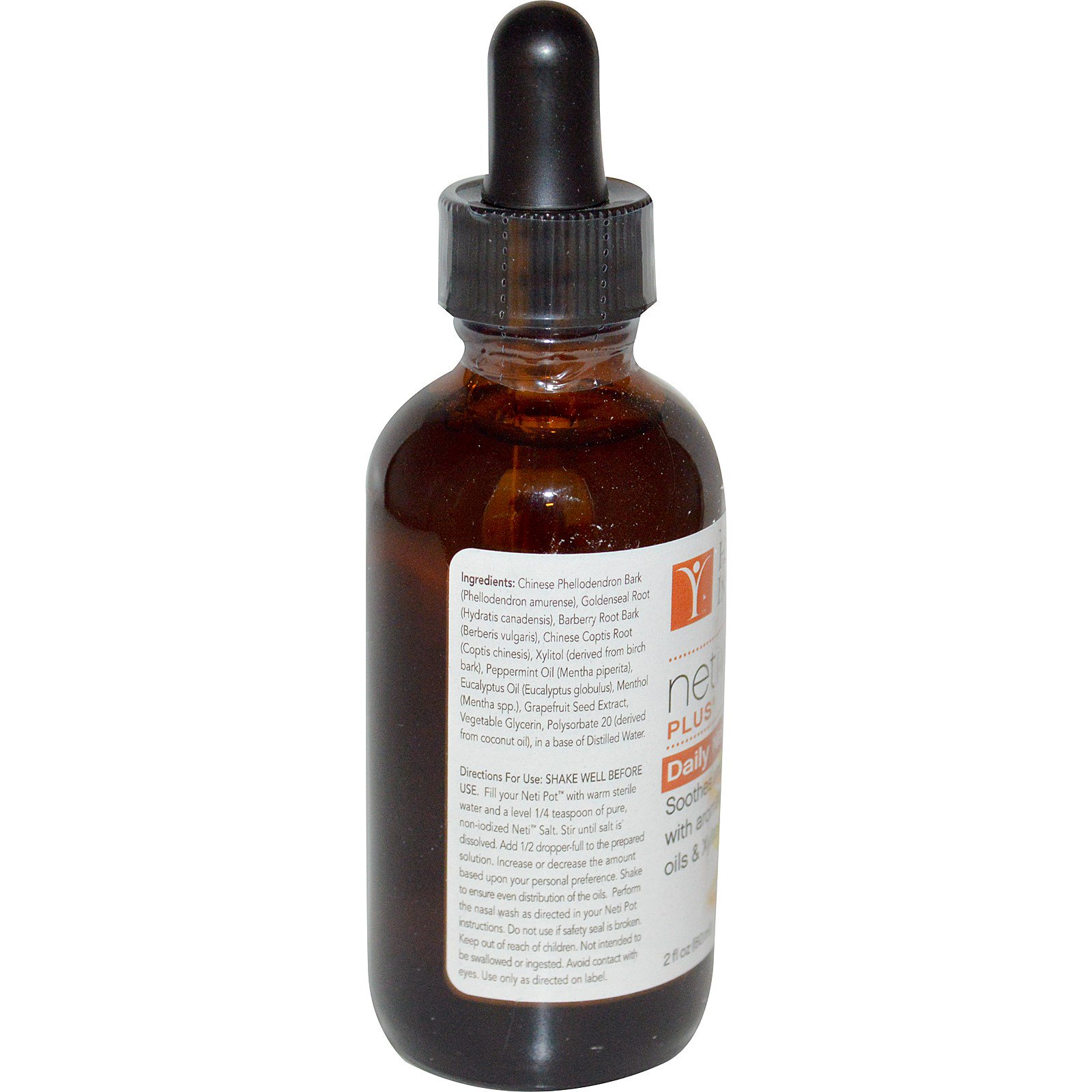 Himalayan Institute, Neti Wash Plus, Fluido Diário para Pote Neti, 2 fl oz (60 ml) - Imagem 2