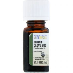 Aura Cacia, Cravo-da-Índia Orgânico, .25 fl oz (7,4 ml)