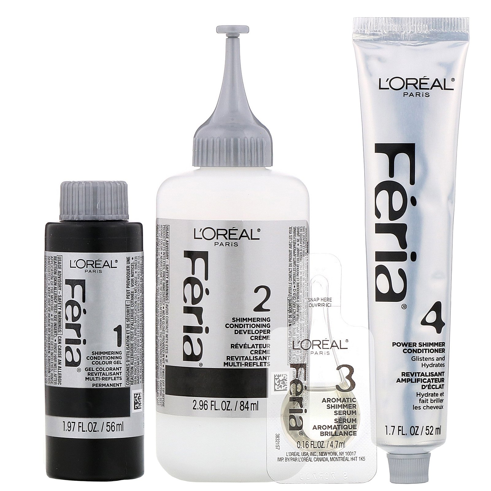 L'Oreal, Féria, cor brilhante multifacetada, Light Golden Brown 63, 1 Aplicação - Imagem 3