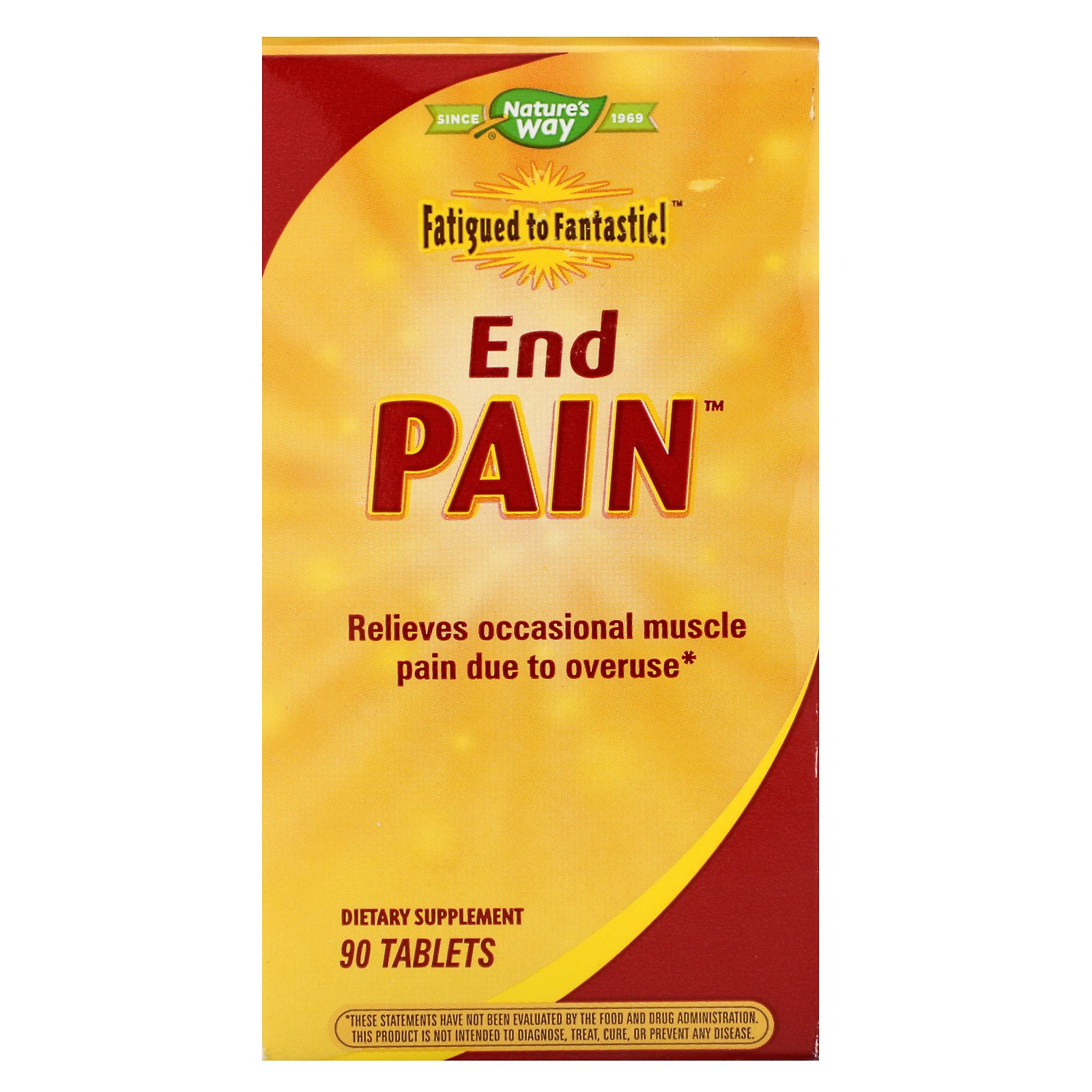 Nature's Way, Fatigued to Fantastic!, Acabe com a Dor, 90 tabletes