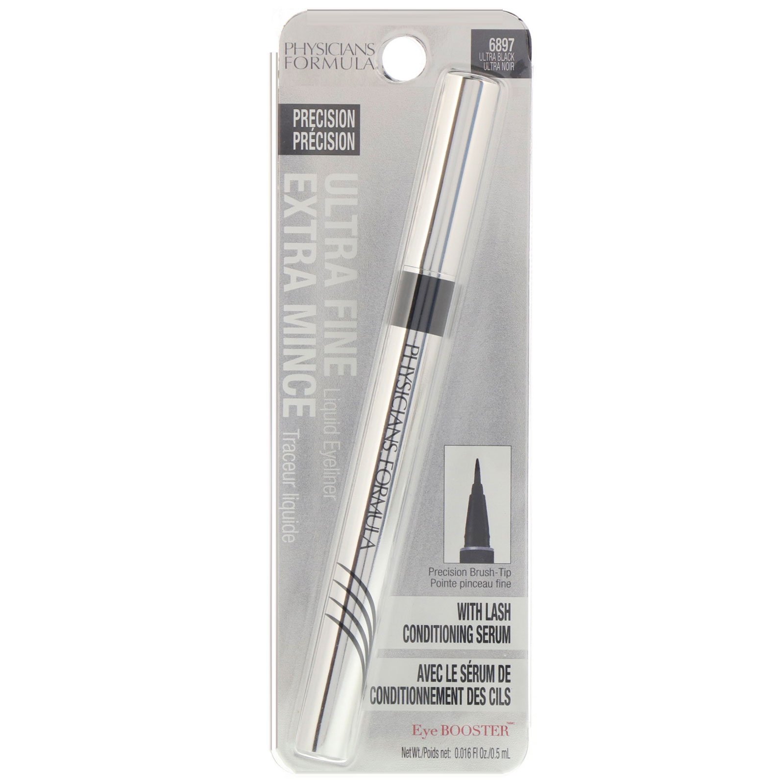 Physicians Formula, Eye Booster, Delineador Líquido Ultra Fino com Soro Condicionador para Cílios, Ultra Preto, 0,5 ml (0,016 fl oz) - Imagem 2