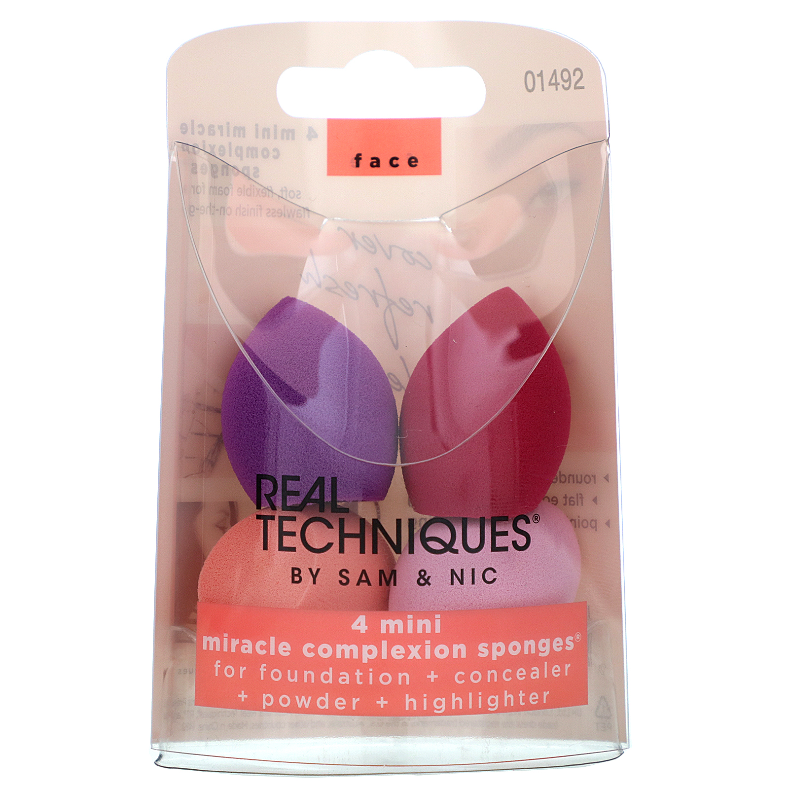 Real Techniques by Samantha Chapman, Mini Esponjas Milagrosas para Pele, 4 Esponjas - Imagem 2