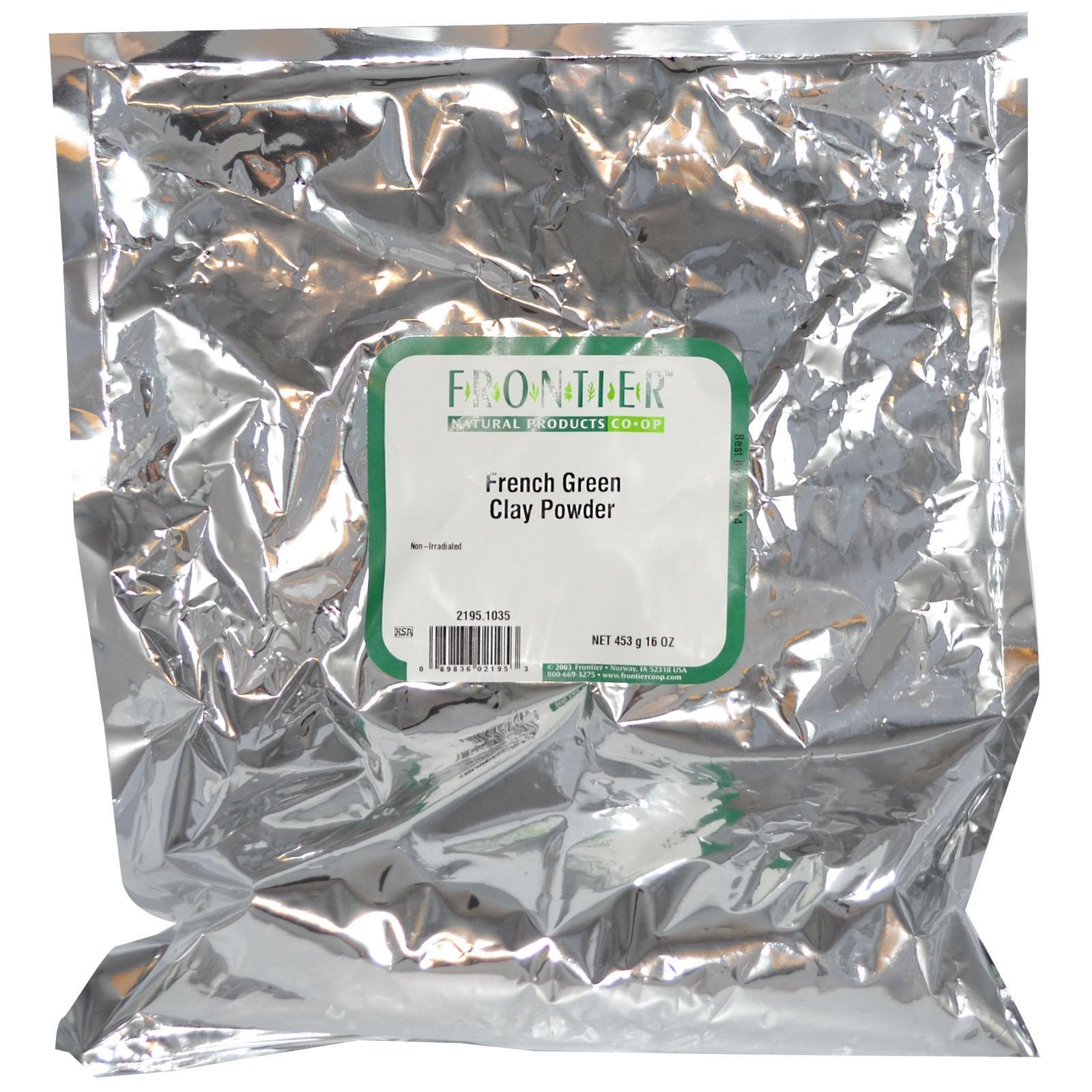 Frontier Natural Products, Pó de Argila Verde Francesa, 16 oz (453 g) - Imagem 2