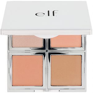 E.L.F., Lindamente simples, Paleta Facial de Brilho Natural, Fresco e Perfeito, 0,56 oz (16 g)