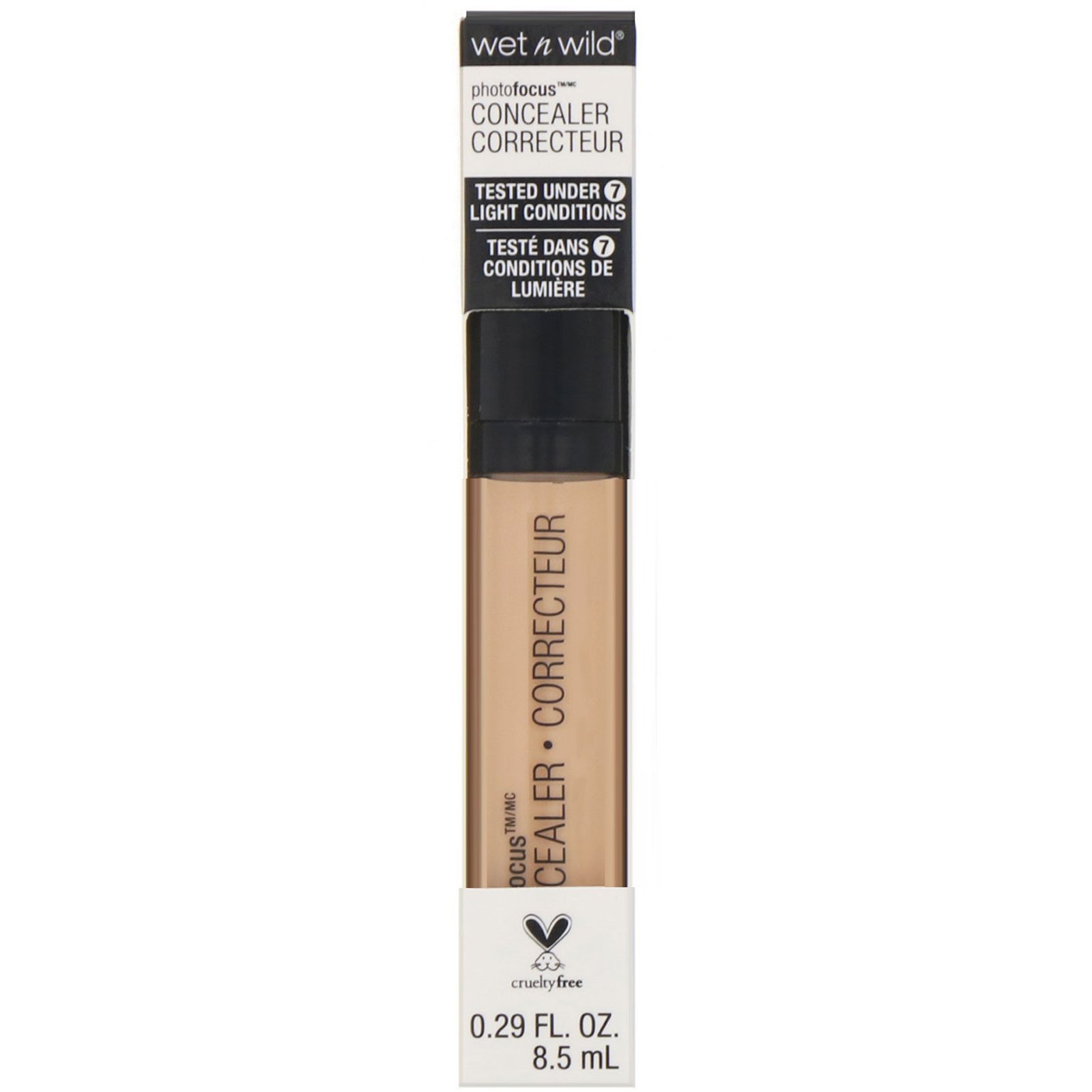 Wet n Wild, Corretivo PhotoFocus, bege claro/médio, 8,5 ml - Imagem 2