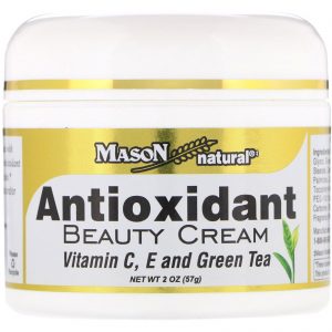 Mason Natural, Creme de Beleza Antioxidante com Vitamina C, E e Chá Verde, 57 g