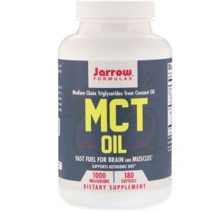 Jarrow Formulas, MCT Oil, 1.000 mg, 180 Cápsulas Softgel