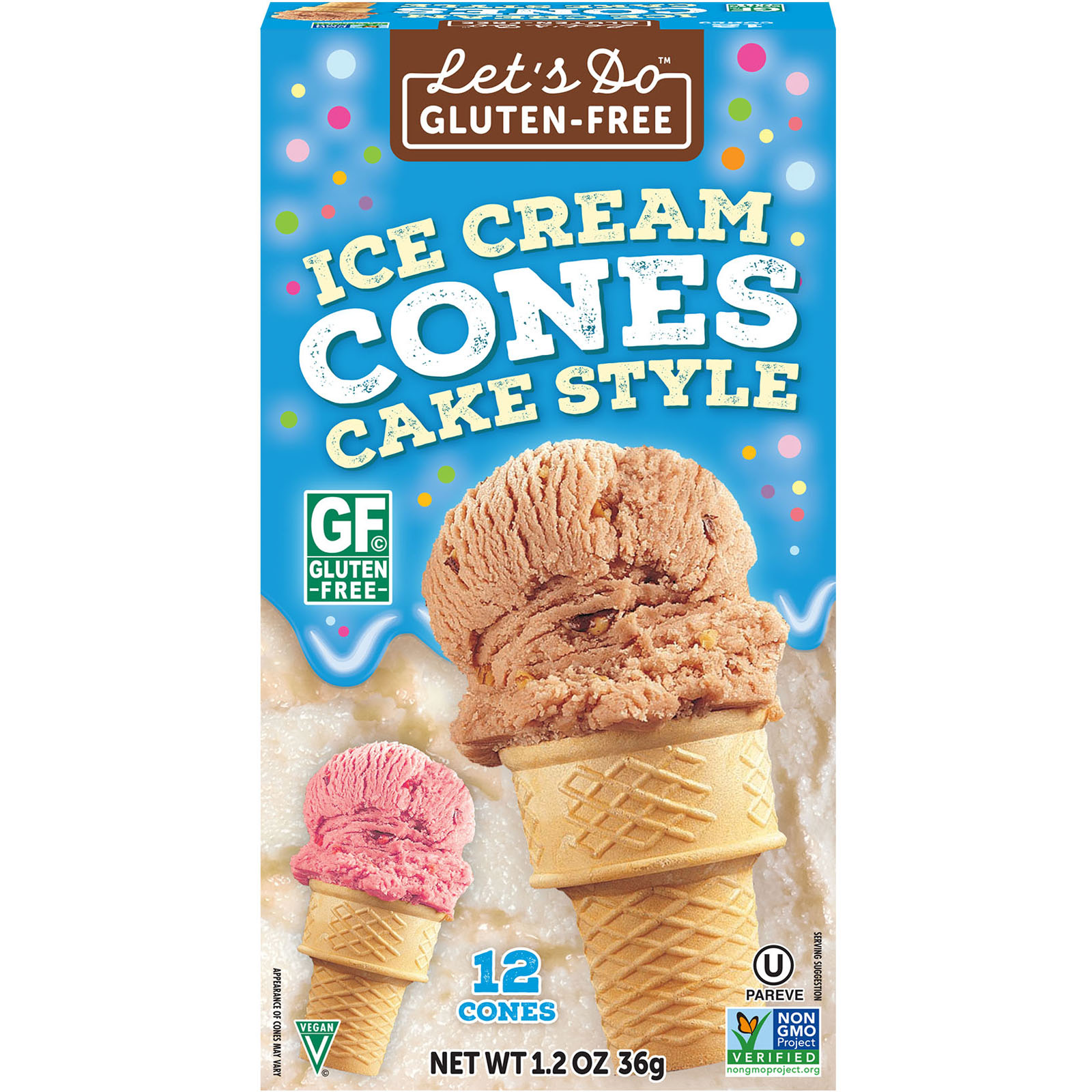 Edward & Sons, Cones para Sorvete sem Glúten, Estilo Bolo, 12 Cones