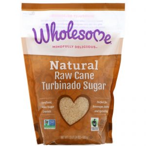 Wholesome , Cana Crua Natural, Açúcar Turbinado, 24 oz (680 g)