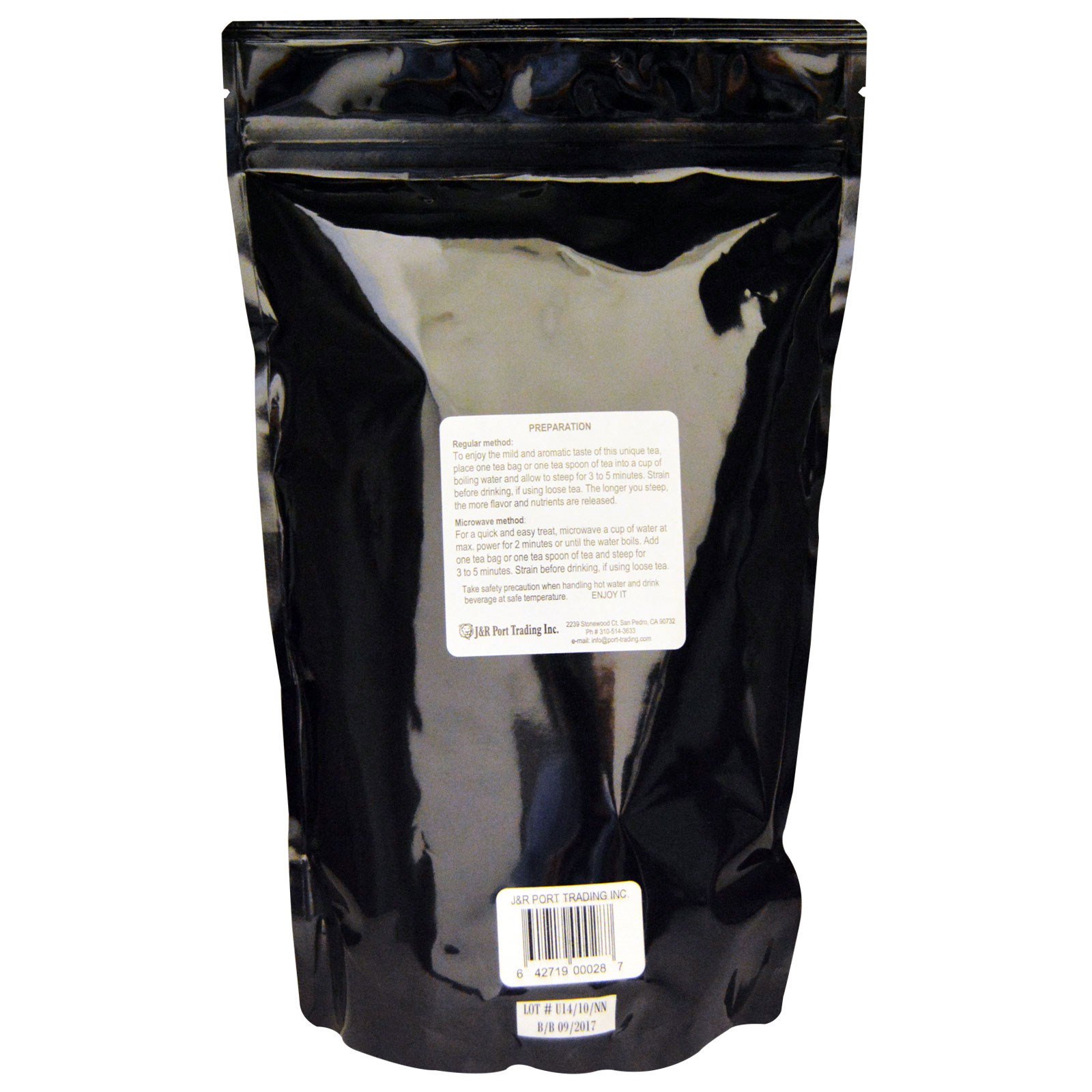 J&R Port Trading Co., Rooibos Verdes Orgânicos, Sem Cafeína, 454 g (1 lb) - Imagem 2