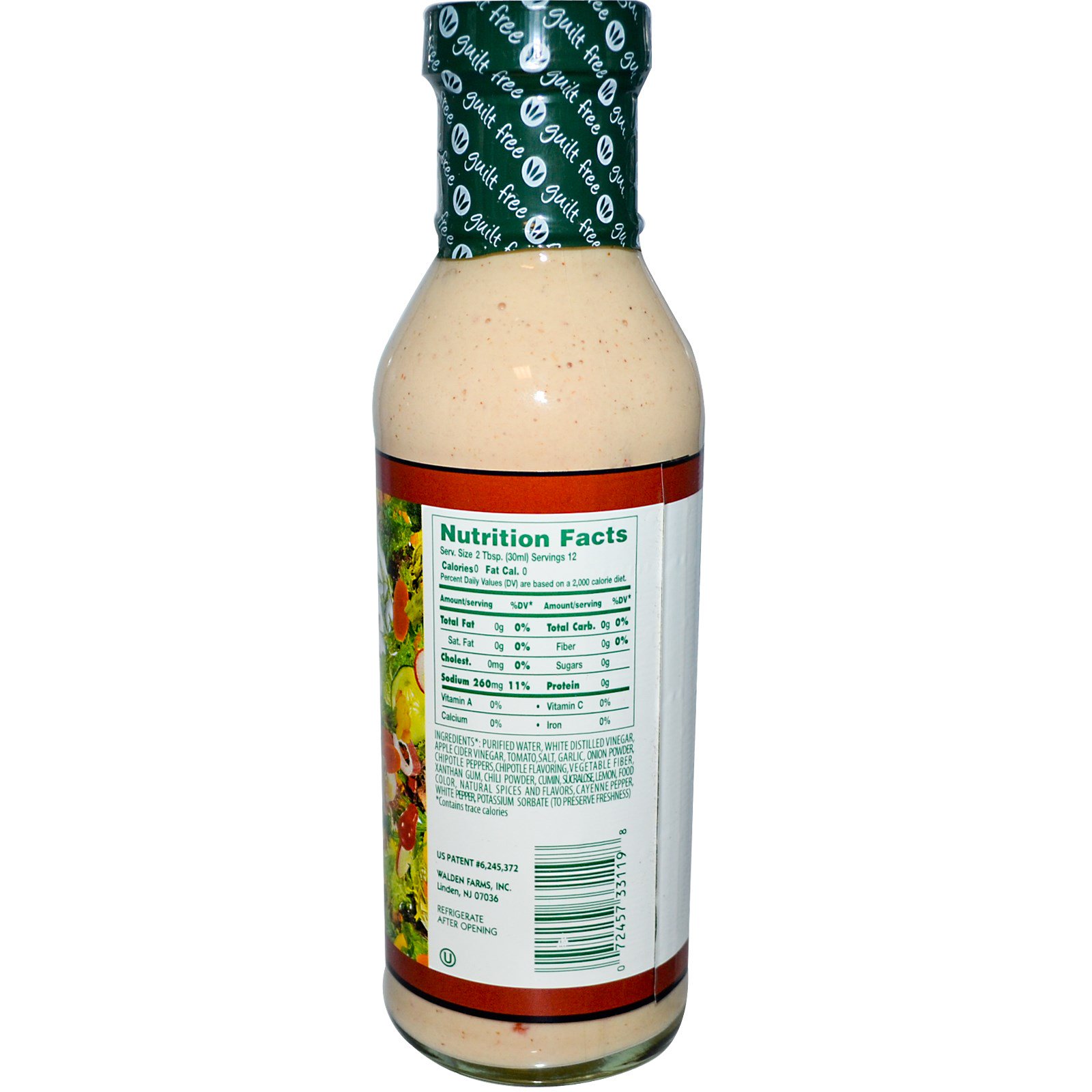 Walden Farms, Molho Chipotle Ranch, 12 fl oz (355 g) - Imagem 2