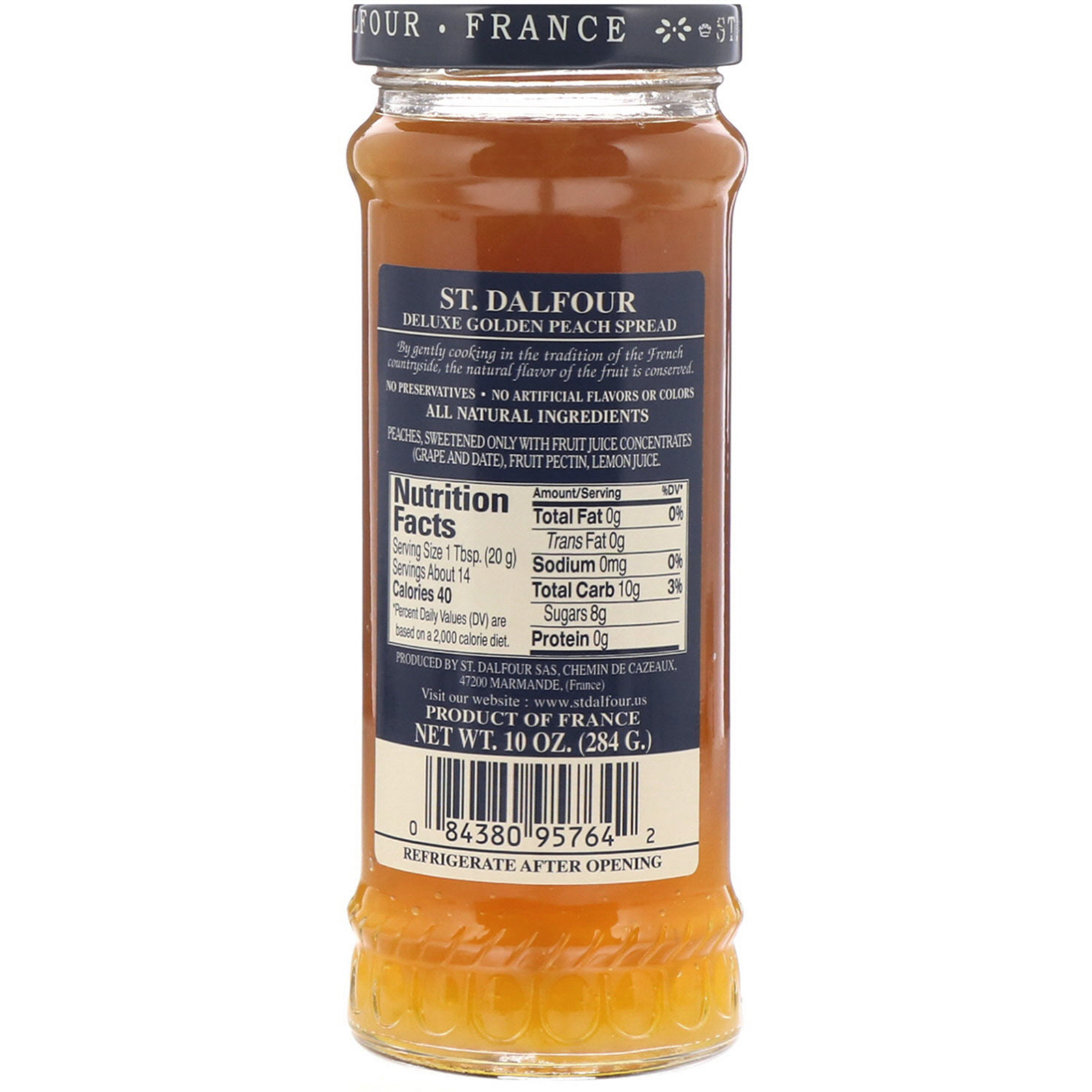 St. Dalfour, Golden Peach, Geleia de Pêssego Dourado Deluxe, 284 g - Imagem 2