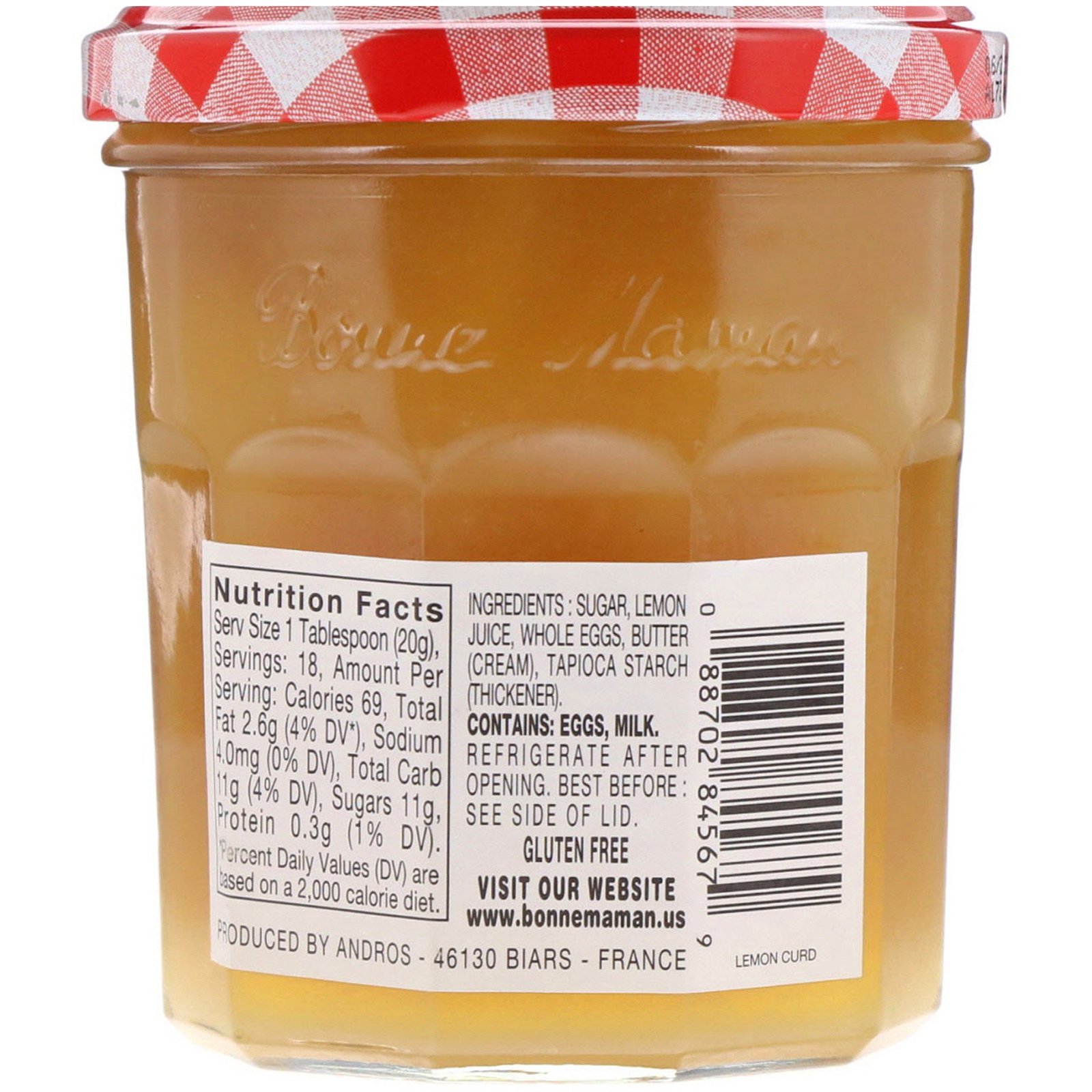 Bonne Maman, Coalhada de Limão, 12,7 oz (360 g) - Imagem 2