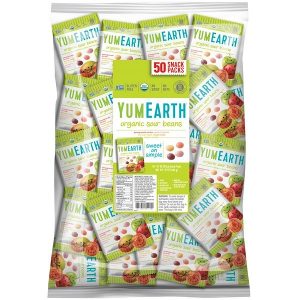 YumEarth, Delicados Ácidos, Pacote de Balas (Grande), 50 Lanches, 20 g Cada